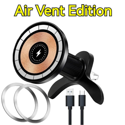 15W Universal Magnetic Car Phone Wireless Charger Holder