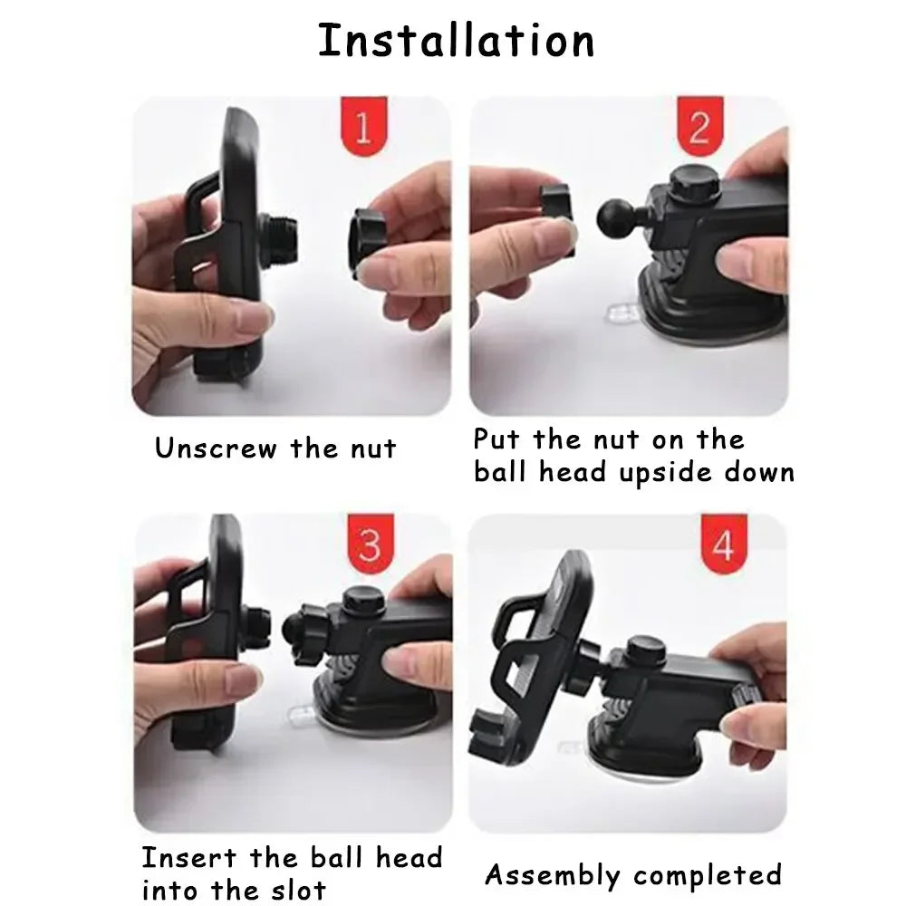 360° Rotation Windshield Car Phone Mount - Universal