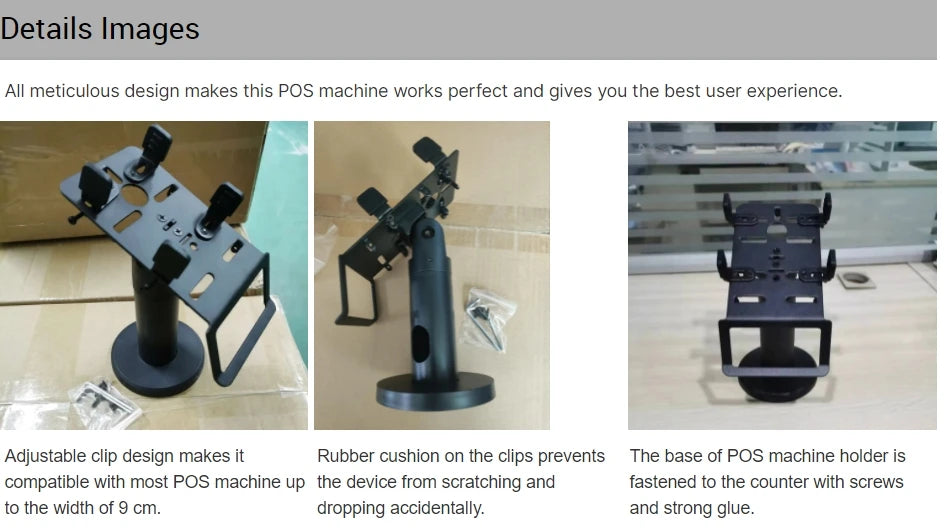 Universal Adjustable Aluminum Alloy ABS POS Terminal Stand