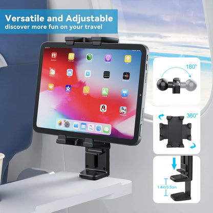 Portable Foldable Airplane Phone Holder Tablet Mount