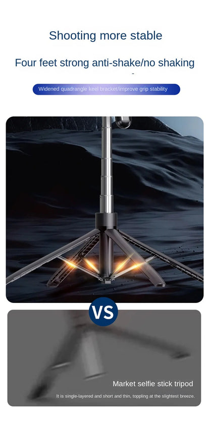 Bluetooth Wireless Selfie Stick Tripod Extendable Monopod