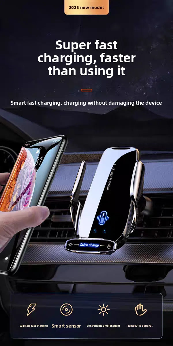 Wireless Charger For Car Mobile Cell Phone Holder Support