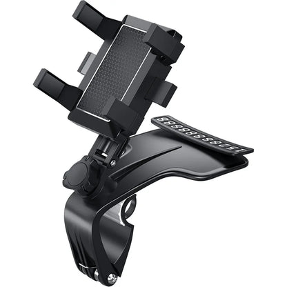 Universal Dashboard Car Phone Holder with Parking Number Plate