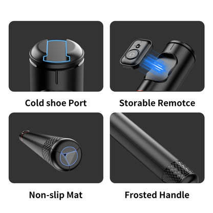 C10 Selfie Stick 72 Inch Aluminum Alloy with Wireless Bluetooth