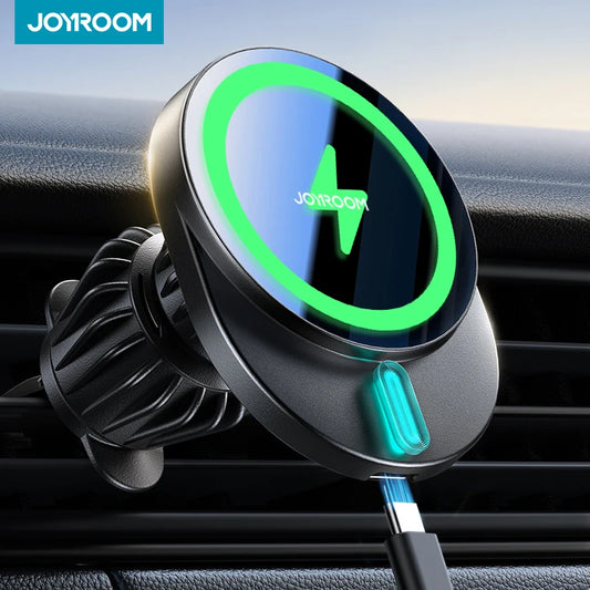 15W Magnetic Phone Holder Mount Charger Fast Wireless