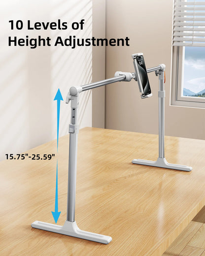 Eary Foldable Tablet Phone Holder Stand for Bed Overhead Mount