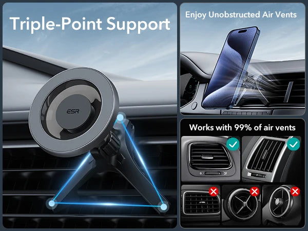 ESR for MagSafe Car Mount Dashboard Magnetic Phone Holder