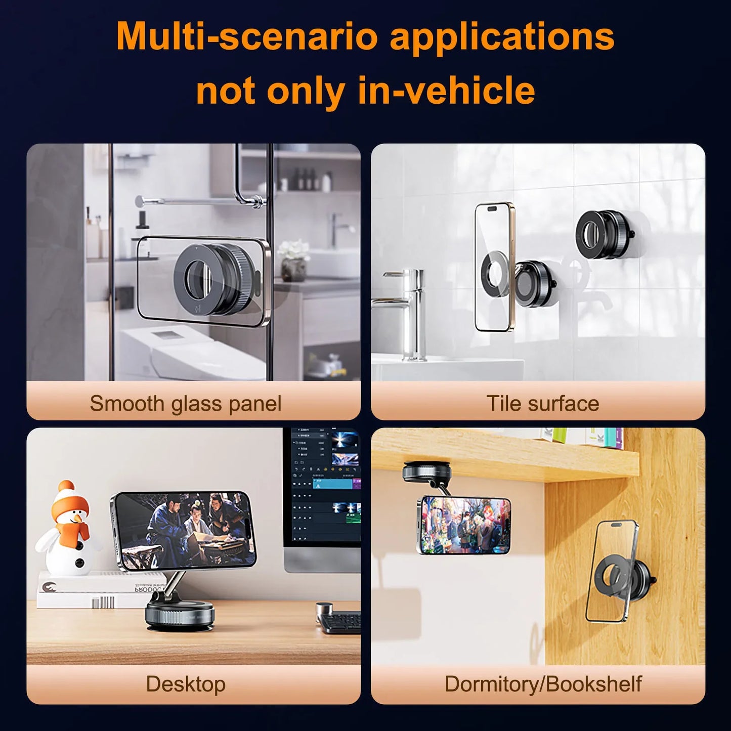 Folding Strong Magnet Magnetic Phone Holder 360° Rotation