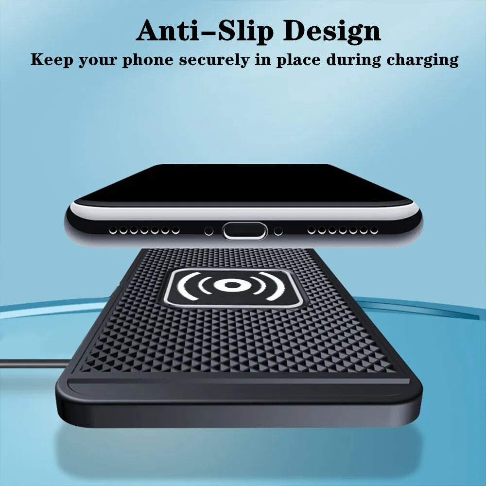 Car Wireless Charger Wireless Car Charger Silicone Pad Stand