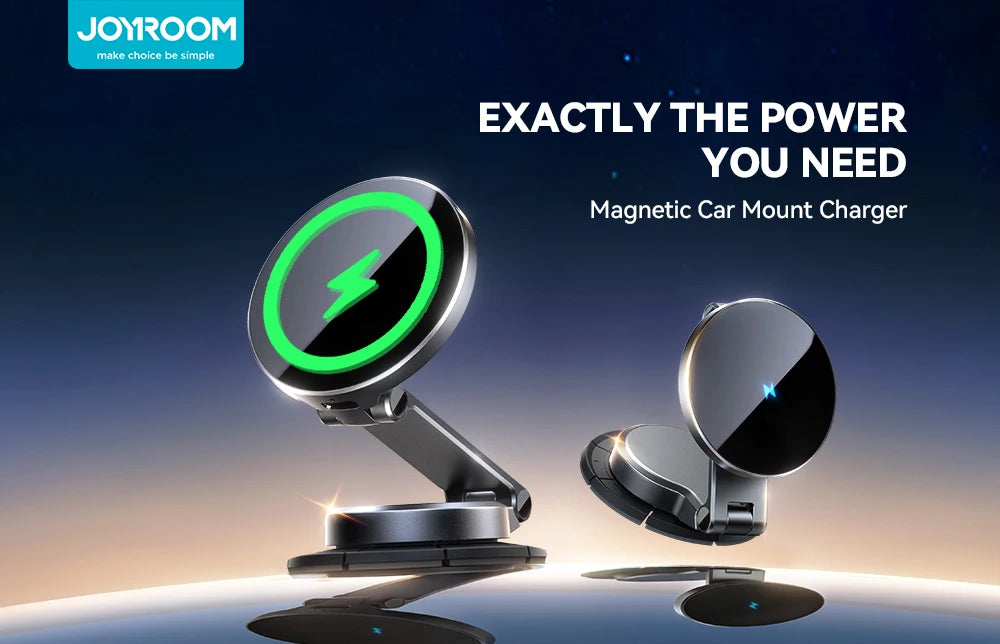 Joyroom Magnetic Car Phone Holder 15W Wireless Charging