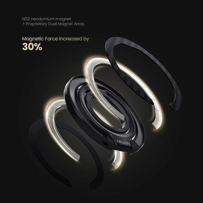 FiberSnap Magnetic Phone Ring Stand Aluminum 360° Rotation