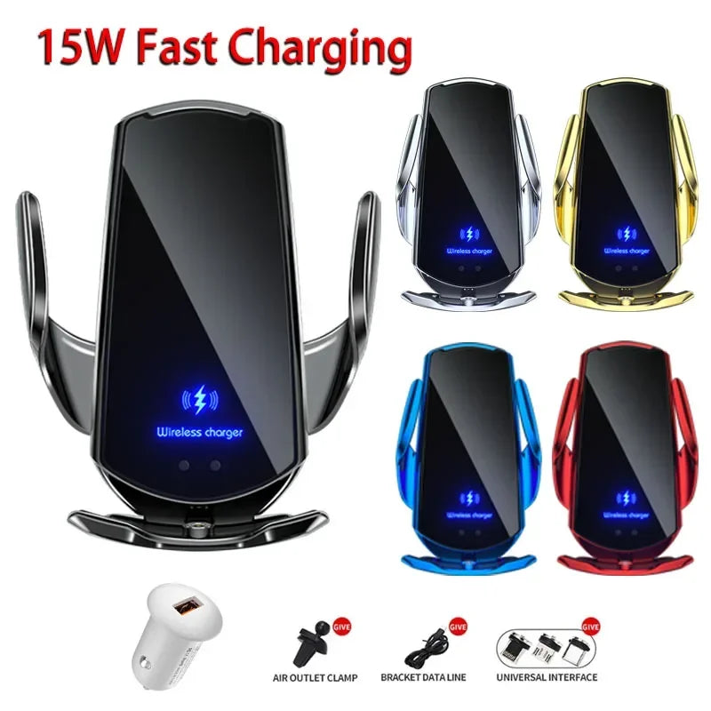 30W Car Wireless Charger Magnetic Automatic Car Mount Phone Holder