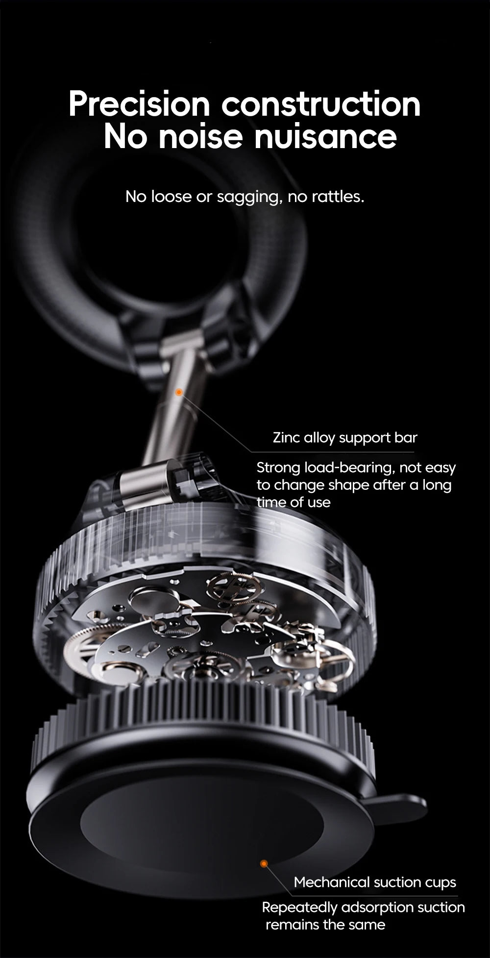 360° Rotation Car Dashboard Holder Magnetic Suction Cup Holder