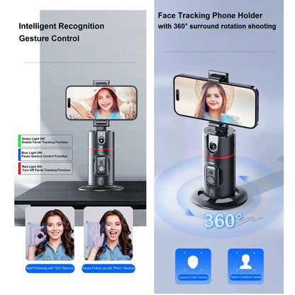 Auto Face Tracking Tripod 360° Rotation Smart Auto Tracking