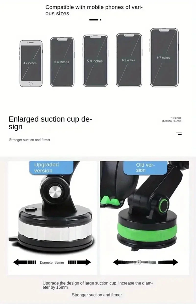 360°Rotating Car Sucker Phone Holder Driving Car Phone Stand