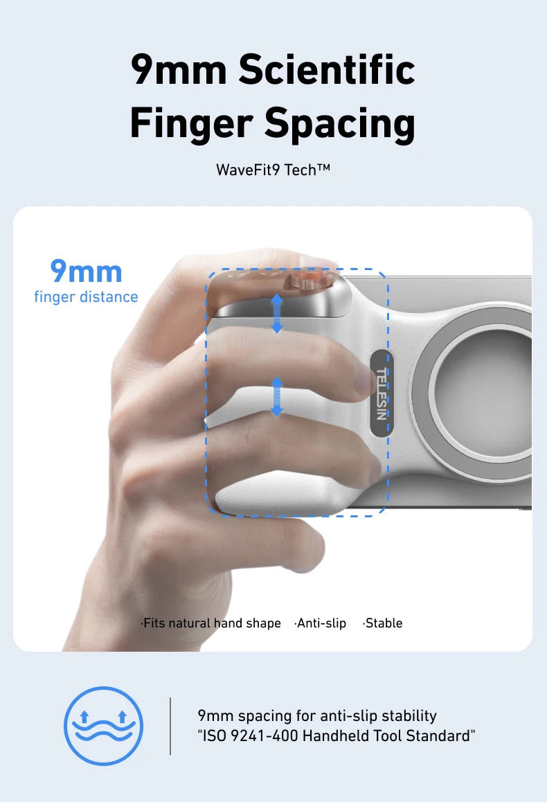 Fun Shot Magnetic Grip, Ergonomic Style Phone Camera Grip
