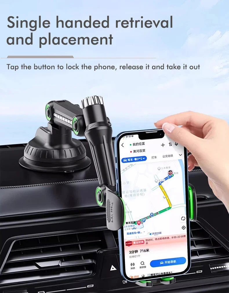 Universal Large Truck Extended Suction Cup Type Car Holder