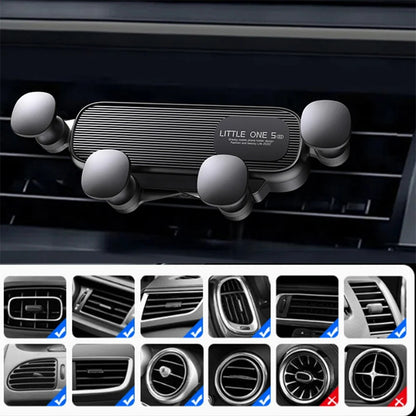 Gravity Car Phone Holder Air Vent Clip Mount Mobile Cell Phone Stand