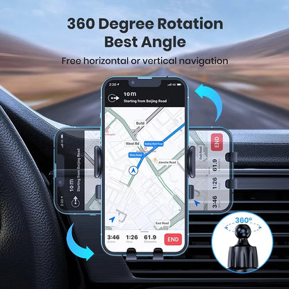 Universal Gravity Car Phone Holder Auto Lock Air Vent Clip