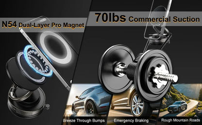 Upgraded 360°Vacuum Magnetic Phone Holder Hands-Free