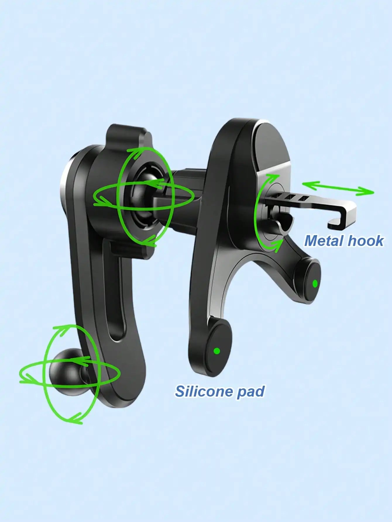 Universal Car Air Vent Phone Holder – Y-Shape Unobstructed Design