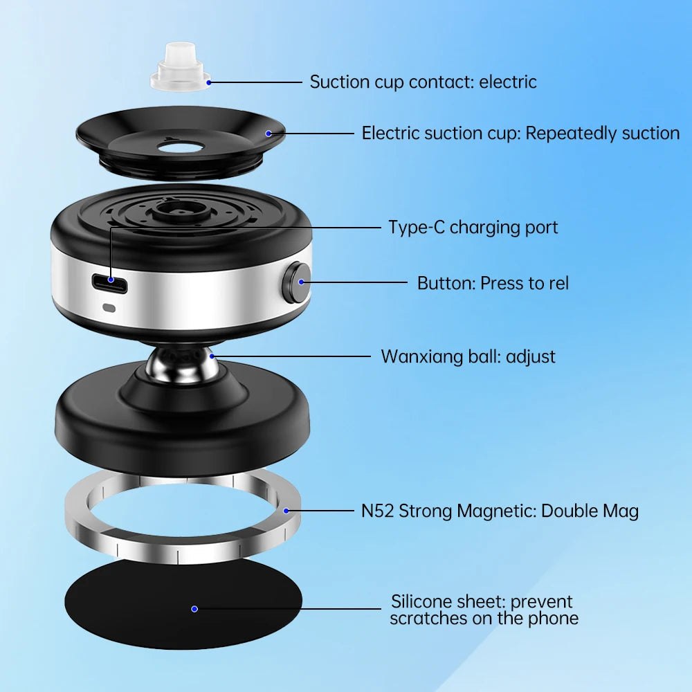 Car Magnetic Vacuum Adsorption Bracket holder car mount