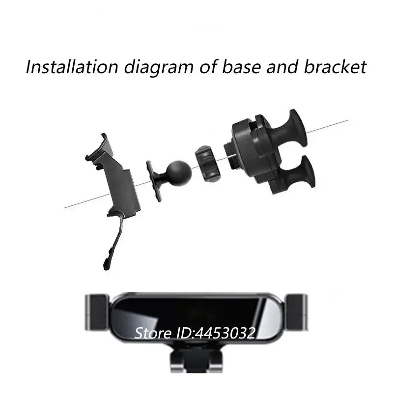 1 Set Cell Phone Holder With Base For Toyota  Crown