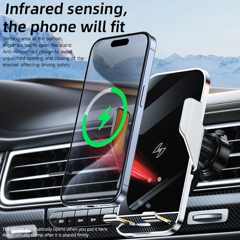 New Wireless Car Phone Holder with Charger Holder for Car