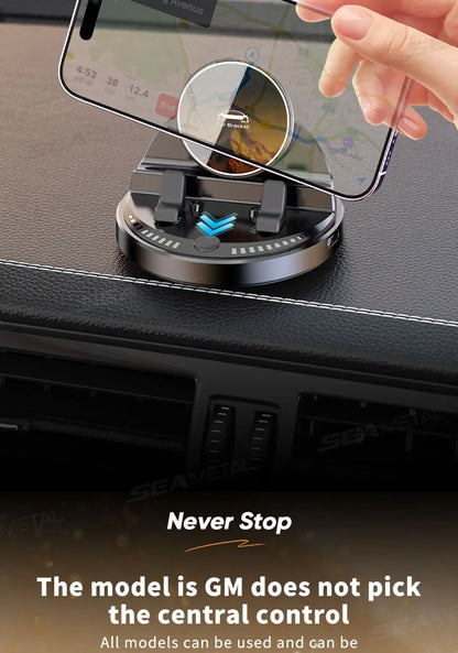 SEAMETAL Car Phone Holder Mount 360° Rotatable Wireless Charger