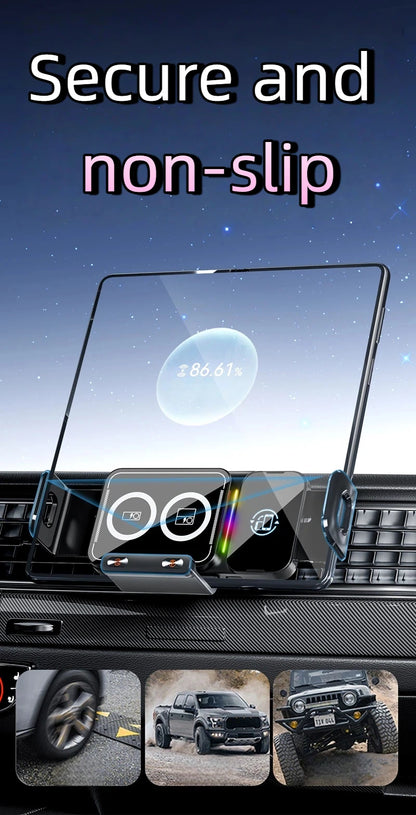 Universal Car Phone Wireless Charging Holder 360° Rotation Mount