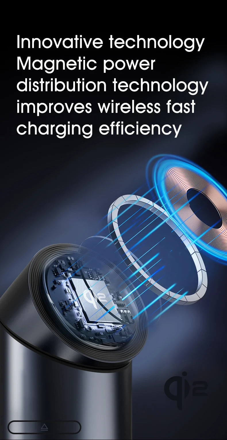 3 In 1 Magnetic Touch Button Wireless Charger For Android iPhone iWatch