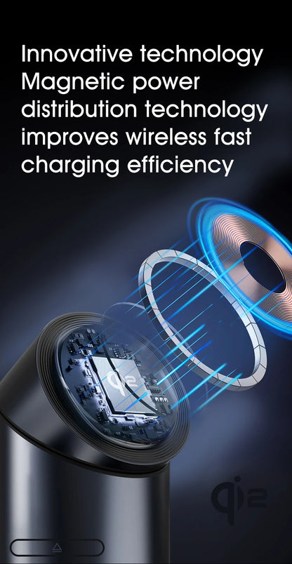 3 In 1 Magnetic Touch Button Wireless Charger For Android iPhone iWatch