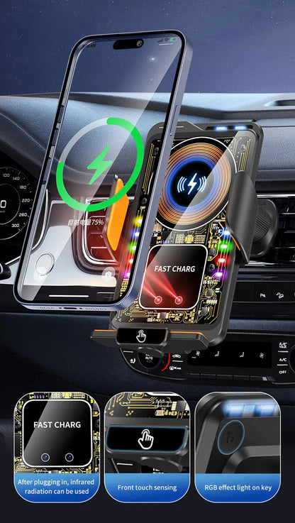 Car Phone Holder For BMW X1 U11Magnetic Wireless Charging