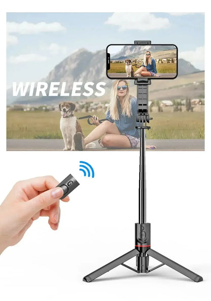 Wireless Selfie Stick for Smartphone 44 Inch Tripod