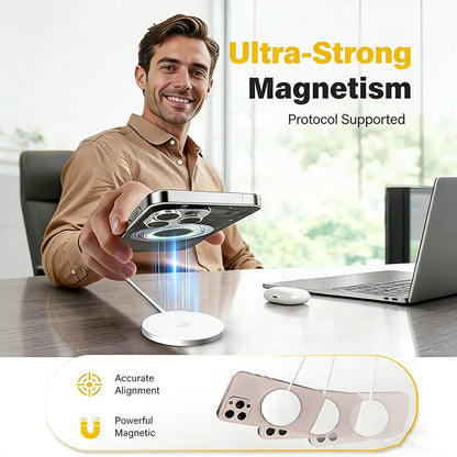 TIMESS QI2 25W Fast Wireless Charger 2-IN-1 Charging