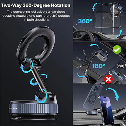 2026 New Vacuum Magnetic Phone Holder for Car
