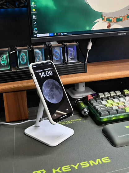 Magnetic Phone Holder Stand with Wireless Charger