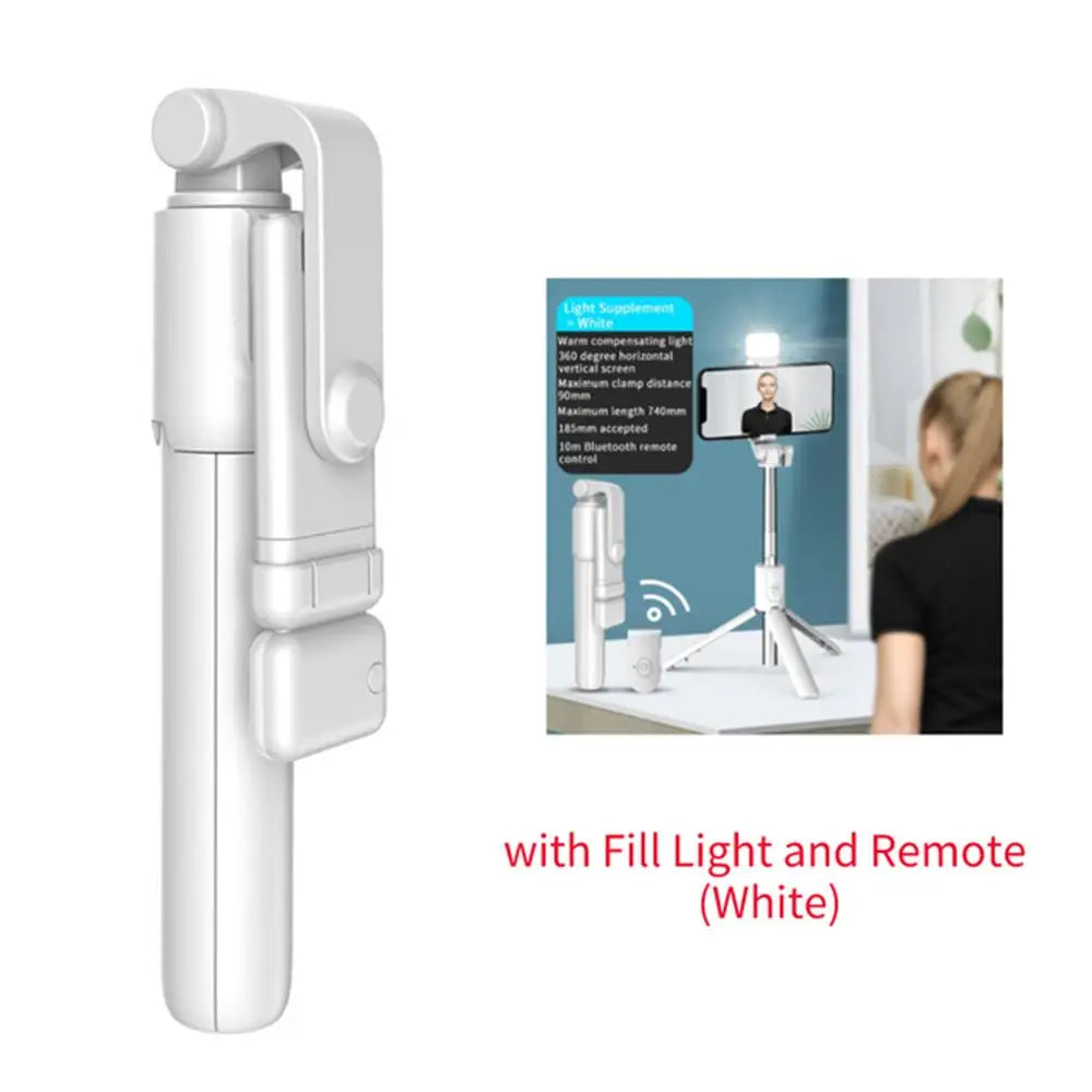 Phone Selfie Stick Tripod Bluetooth Remote Wireless Selfie Stick