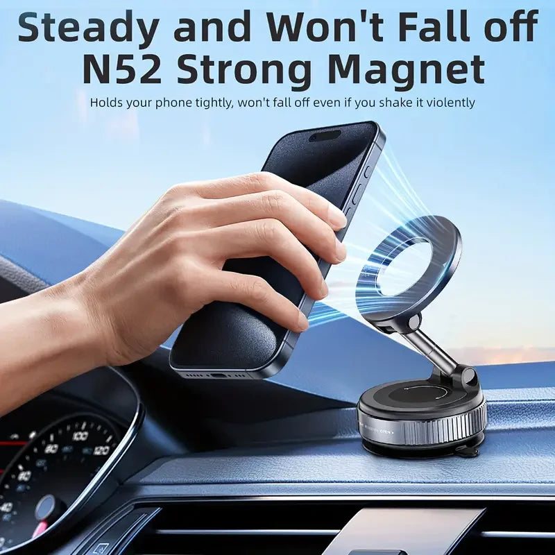 Foldable Magnetic Car Phone Holder Multi-directional Rotation Surface