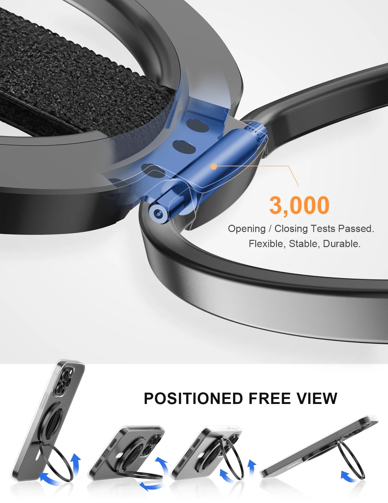 EWA MagOne Ultra Cell Phone Holder Kickstand Ring