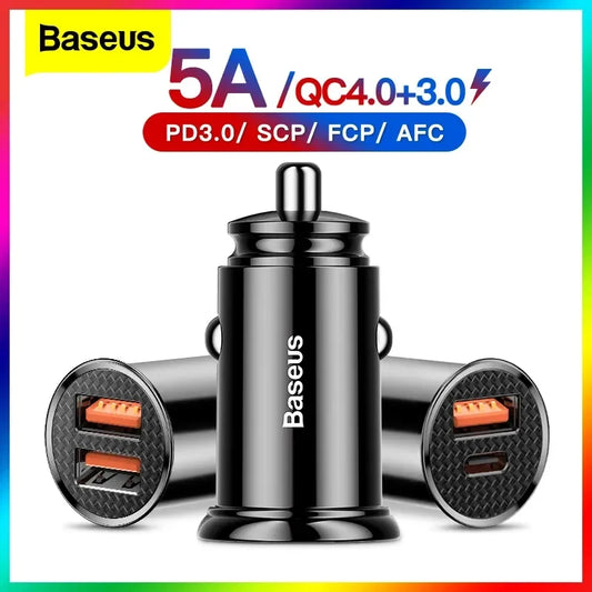 Baseus USB Car Charger Quick Charge Fast Car USB Charger