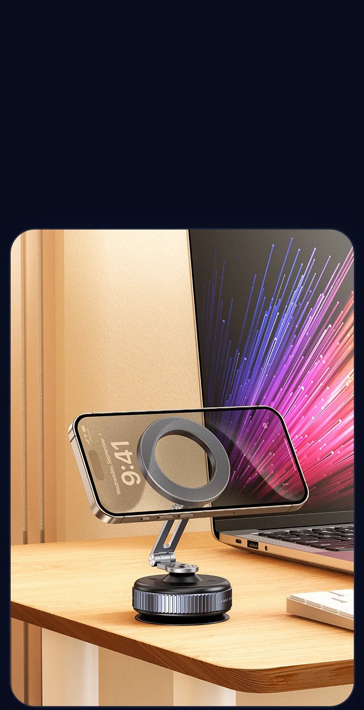 Vacuum Adsorption Car Magnetic Phone Holder