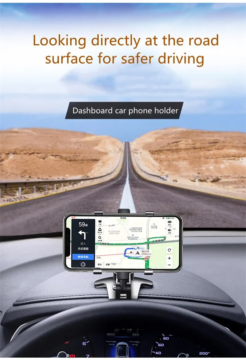 Universal Car Mobile Phone Holder Easy Clip Mount Stand Panel
