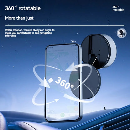 Electric Vacuum Suction Magnetic Car Phone Wireless Charger Holder
