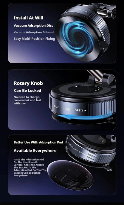 Xiaomi Magsafe Car Phone Holder Suction Cup Vacuum