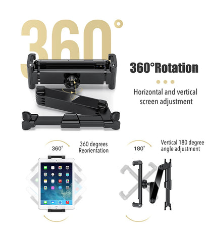 Car Headrest Tablet Holder Seat Back Phone Holder