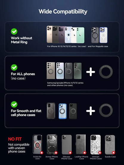 Joyroom Magnetic Car Phone Mount Holder Charger Phone Mount