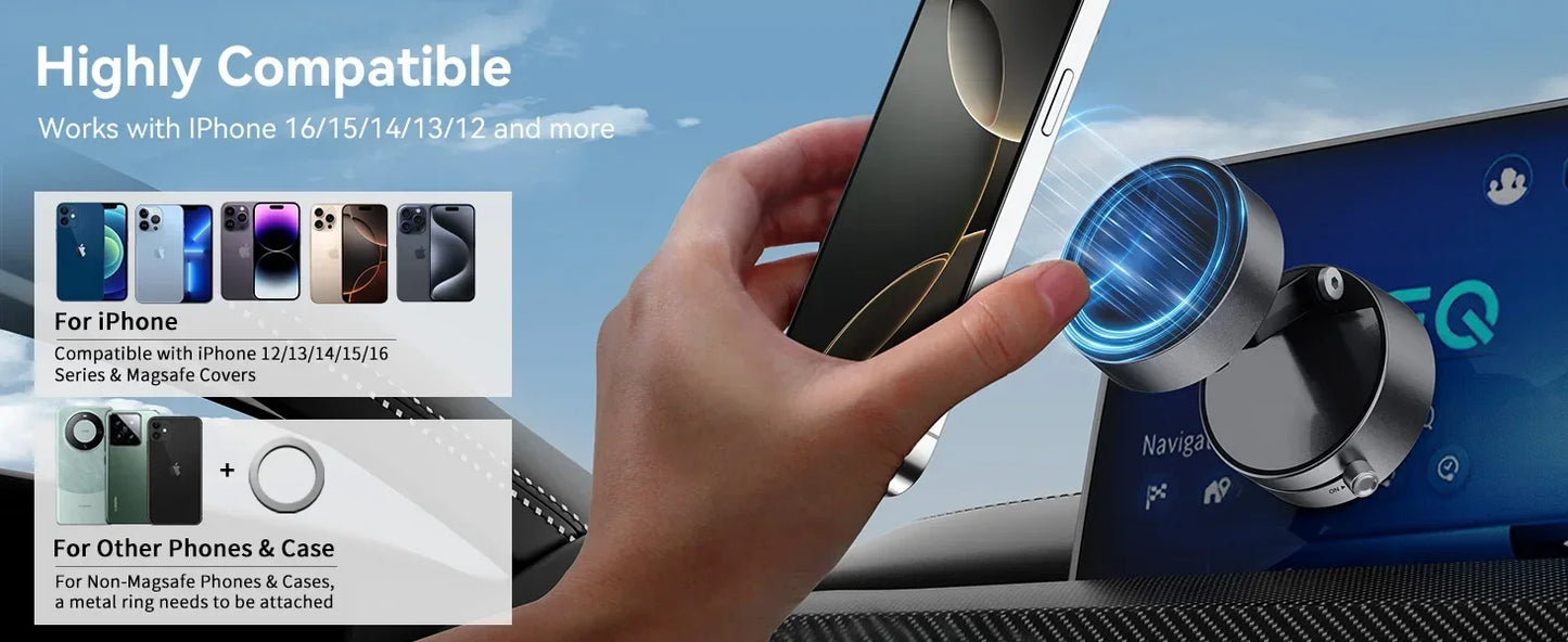 Car Foldable 360° Rotation Phone Holder Display GPS Cellphone Mount