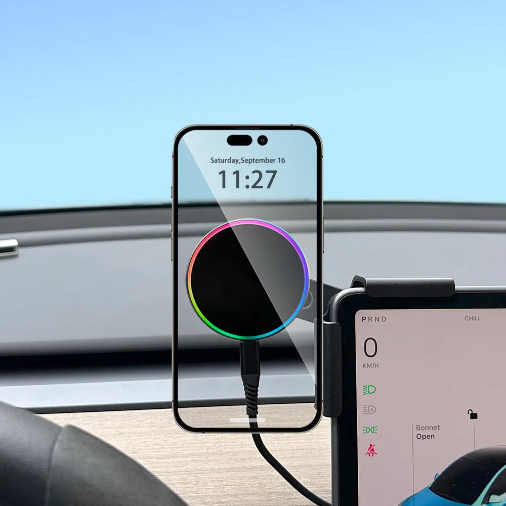Car Phone Mount Holder 15W Magnetic Magsafe Wireless Charger