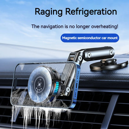 Universal Metal Car Magnetic Semiconductor Cooling Phone Holder
